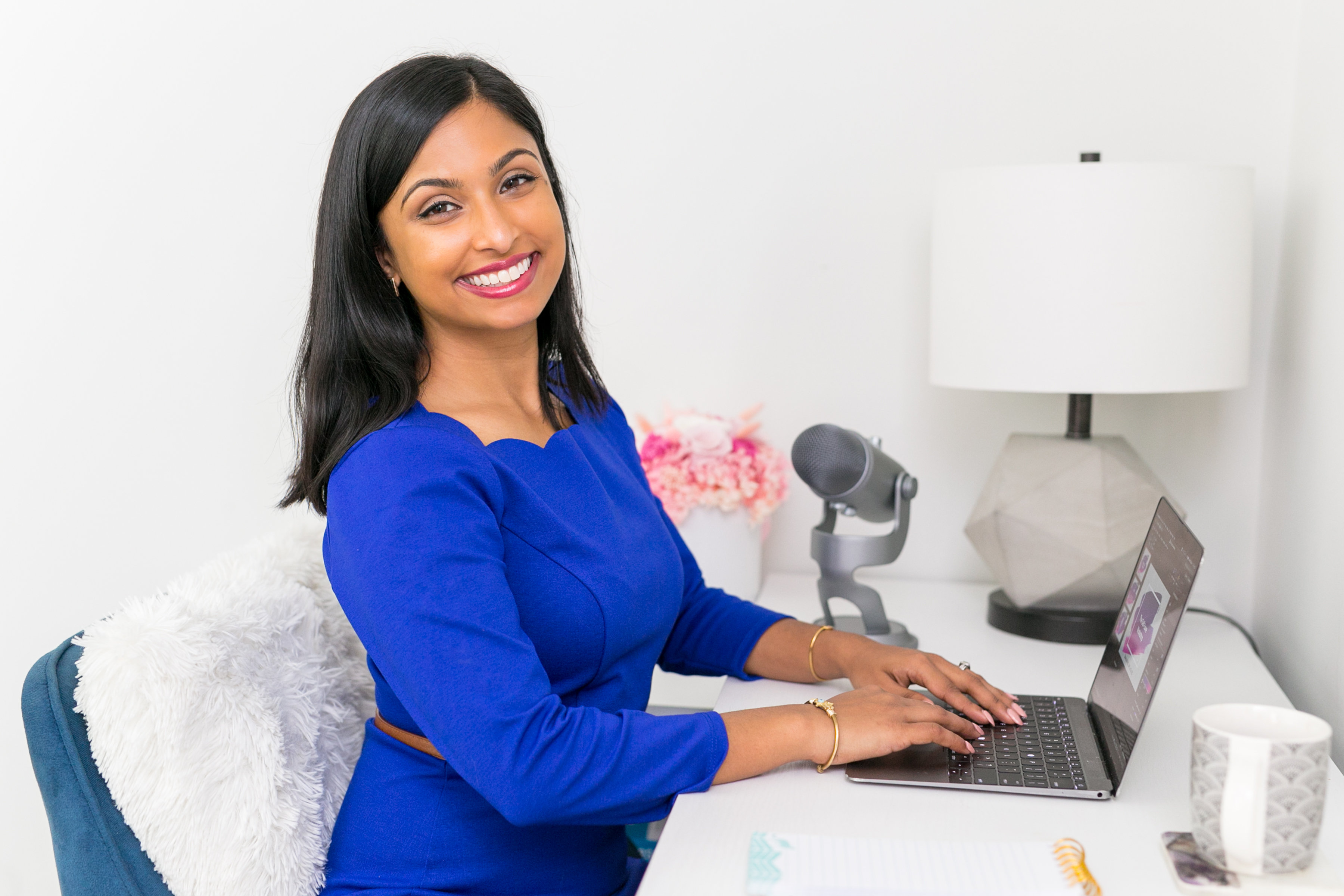 Dr. Shainna Ali at her desk